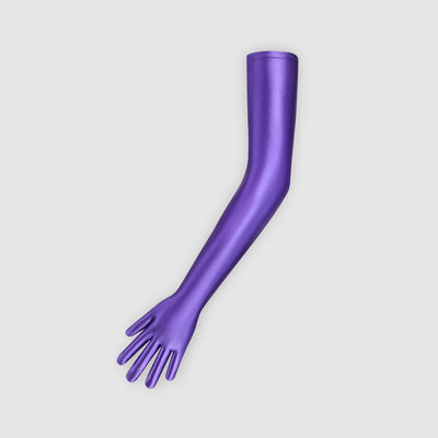 Satin Long Gloves – Timeless Elegance in Vibrant Colors