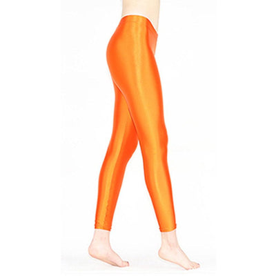 Shiny Stretch Leggings for Gymnastics, Cosplay, & Casual Wear - Glossywear Designs