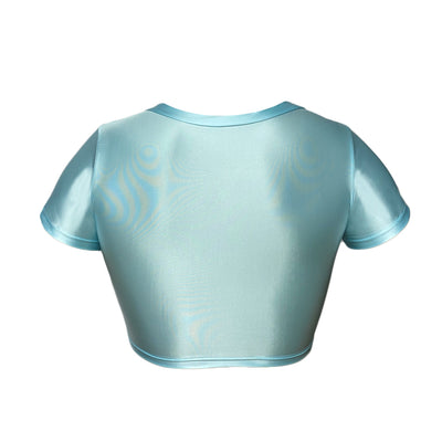 Shiny Metallic Short Sleeve Shirts - Glossywear Designs