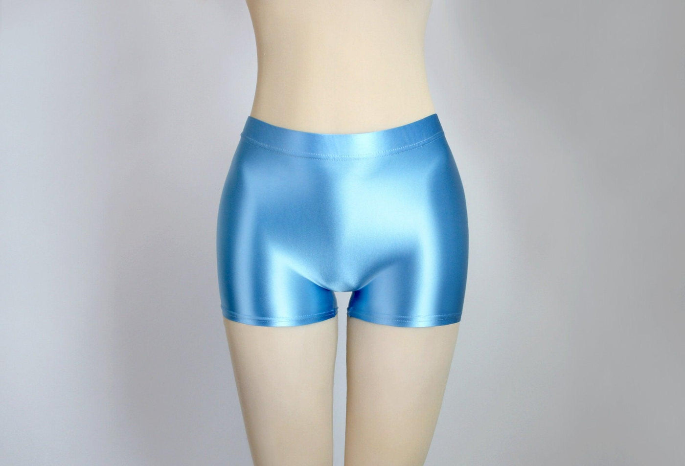 Super Shiny High - Waist Shorts | Stretch Fit & Breathable Comfort - Glossywear Designs