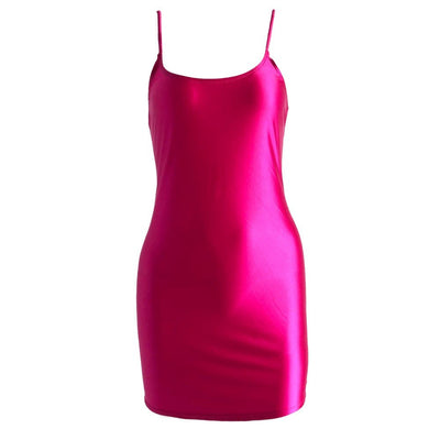 Shiny Slip Dress - Perfect for Day or Night - Glossywear Designs