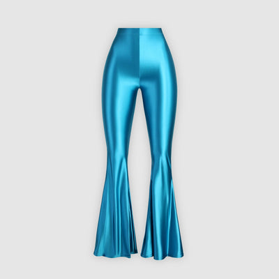 Spring 2025 High - Shine Flared Seamless Leggings - Glossywear Designs