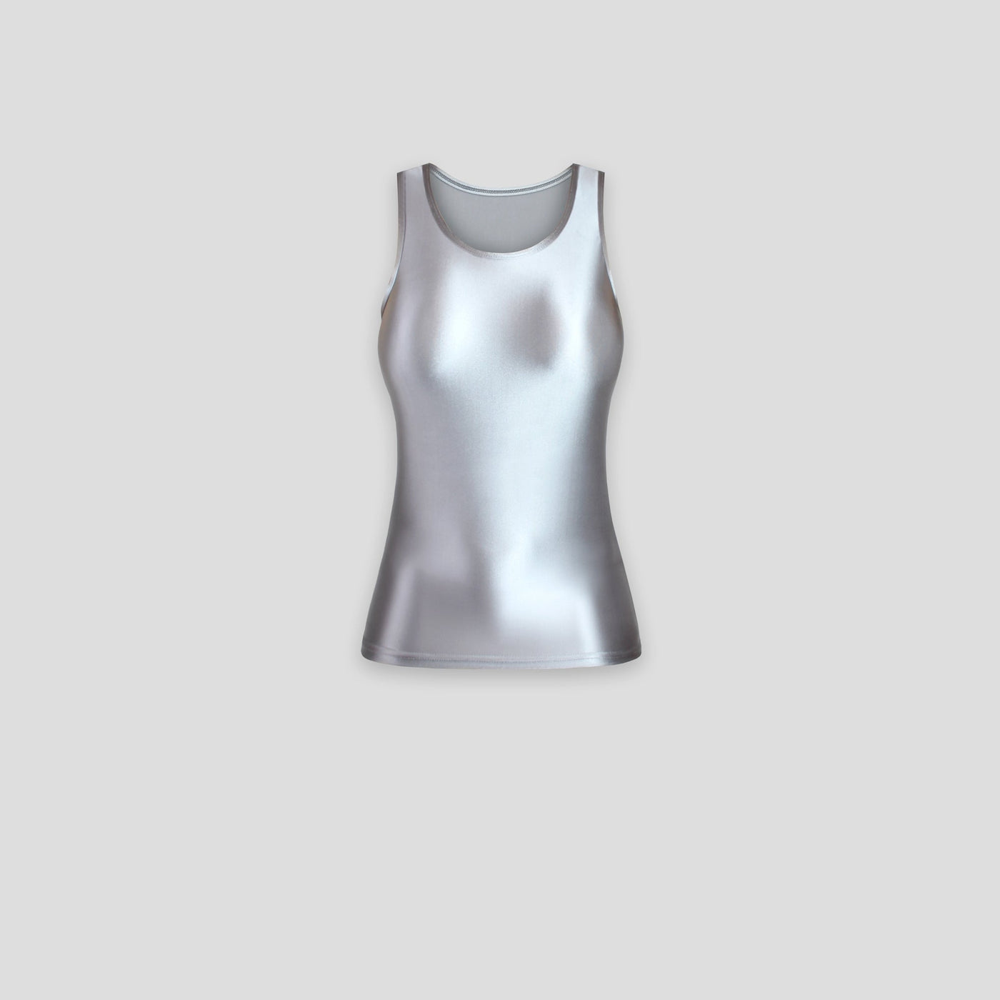 Ultra Shiny Stretch Tank Top - Breathable & Smooth Fit for Dance, Gymnastics, Cosplay - Glossywear Designs