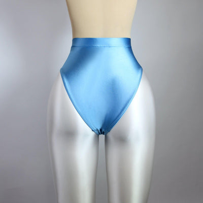 Shiny Metallic Breathable Lingerie Panties - Standard Briefs - Plus Size Available - Sexy Opaque Seamless - Unisex High Waist - Glossywear Designs