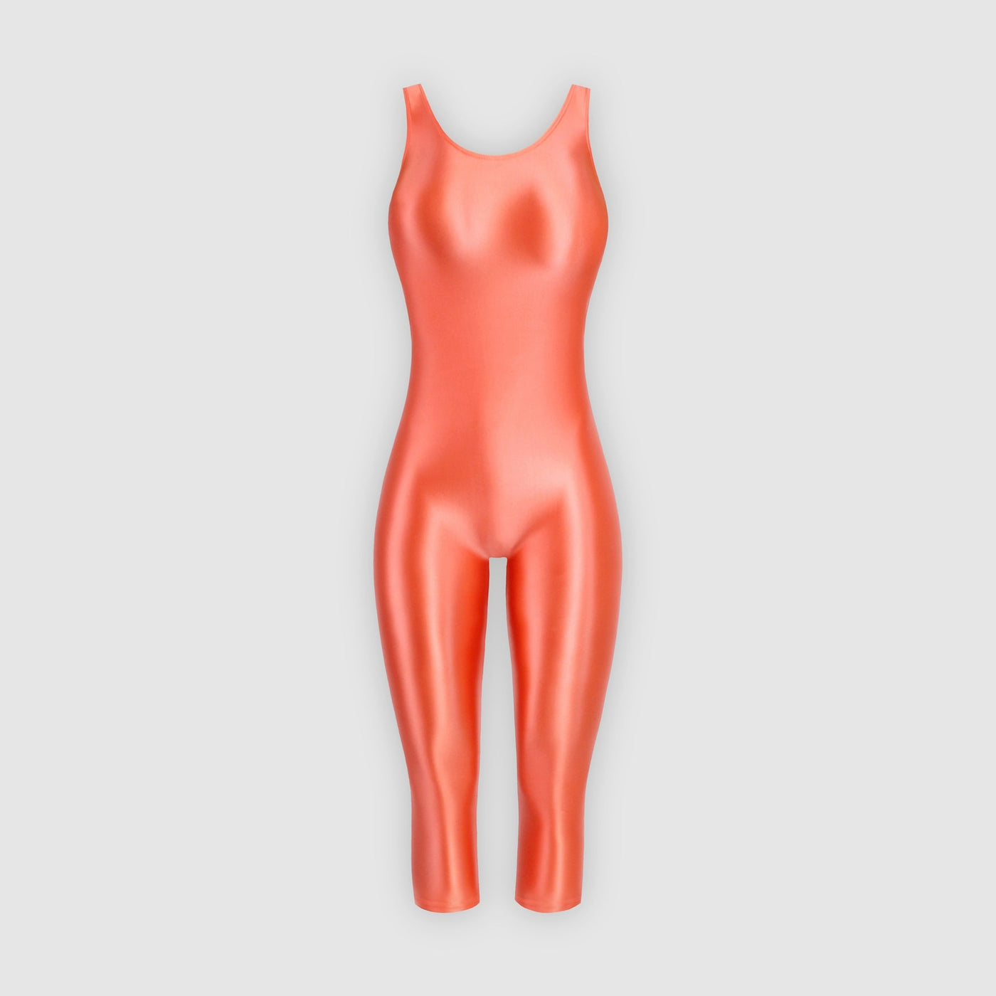 Ultra Shiny Over - the - Knee Stretch Unitard Jumpsuit – Perfect for Gymnastics, Cosplay, & Everyday Glam - Glossywear Designs