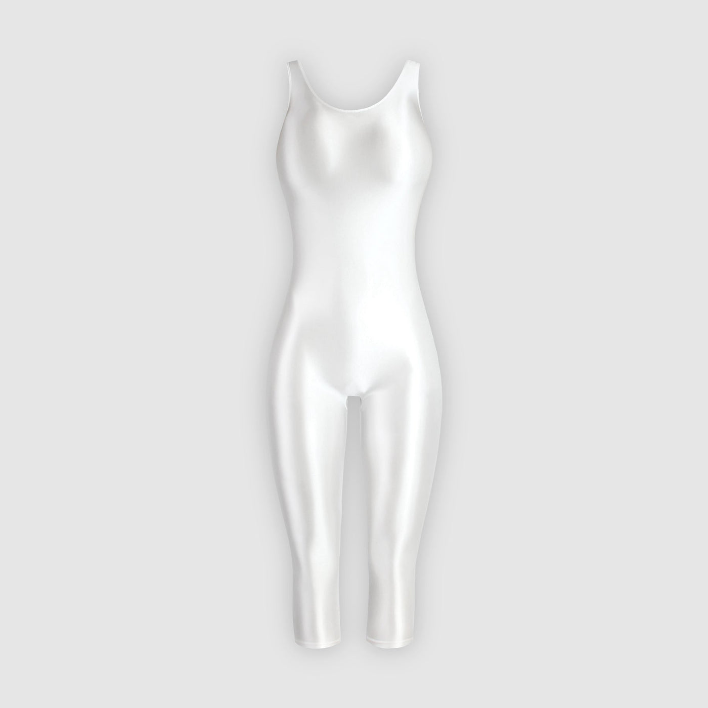 Ultra Shiny Over - the - Knee Stretch Unitard Jumpsuit – Perfect for Gymnastics, Cosplay, & Everyday Glam - Glossywear Designs