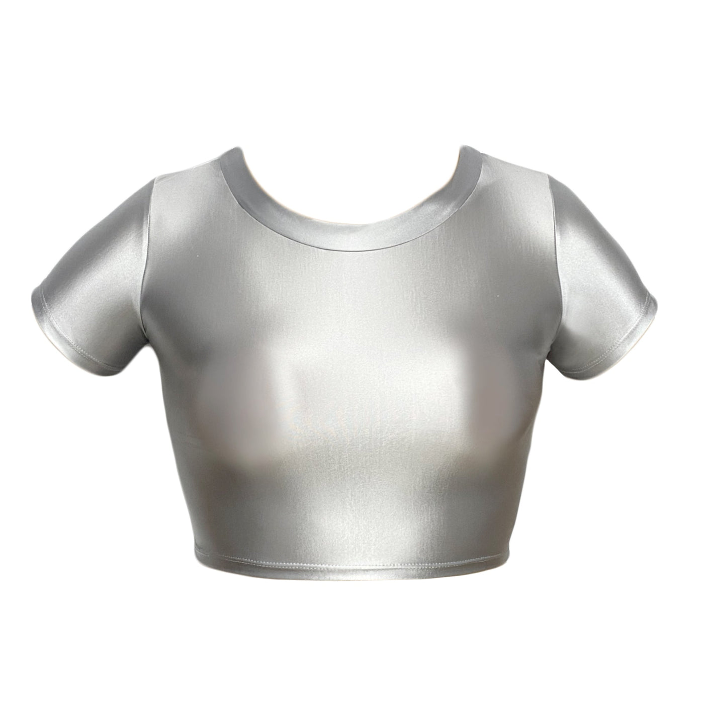 Shiny Metallic Short Sleeve Shirts - Glossywear Designs