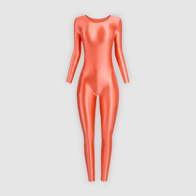 Super Shiny Stretch Unitard Jumpsuit - Full - Body Spandex Romper for Dance, Gymnastics & Cosplay - Glossywear Designs