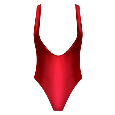 Super Shiny Monokinis with Shoulder Straps – Alluring & Flattering Fit - Glossywear Designs