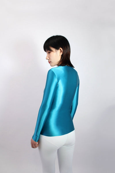 Super Shiny Long - Sleeve Top | Breathable Fit & Stretch Comfort - Glossywear Designs