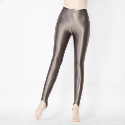 Shiny Metallic Stocking Leggings - Unisex Mid Waist - Tights / Stockings / Yoga Pants / Sports Training Leggings - Glossywear Designs