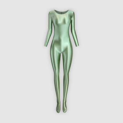 High Shine Stretch Unitard Bodysuit - Full Body Jumpsuit for Dance, Cosplay, and Everyday Glamour - Glossywear Designs