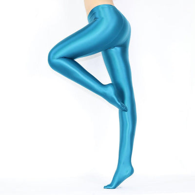 Super Shiny Full - Footed Tights | Breathable Fit & Sleek Design - Glossywear Designs