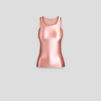 Ultra Shiny Stretch Tank Top - Breathable & Smooth Fit for Dance, Gymnastics, Cosplay - Glossywear Designs