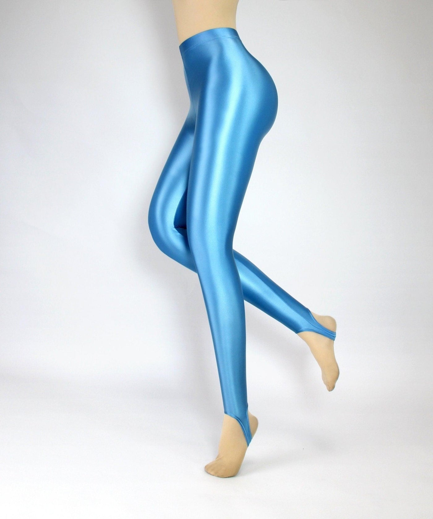 Shiny Metallic Stocking Leggings - Unisex Mid Waist - Tights / Stockings / Yoga Pants / Sports Training Leggings - Glossywear Designs