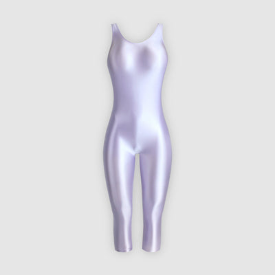 Ultra Shiny Over - the - Knee Stretch Unitard Jumpsuit – Perfect for Gymnastics, Cosplay, & Everyday Glam - Glossywear Designs