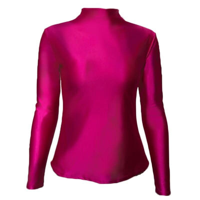 Super Shiny Long - Sleeve Top | Breathable Fit & Stretch Comfort - Glossywear Designs