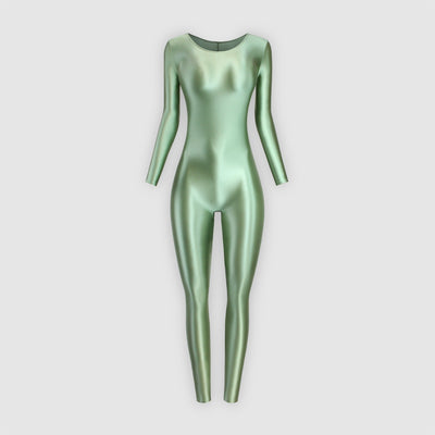 Super Shiny Stretch Unitard Jumpsuit - Full - Body Spandex Romper for Dance, Gymnastics & Cosplay - Glossywear Designs