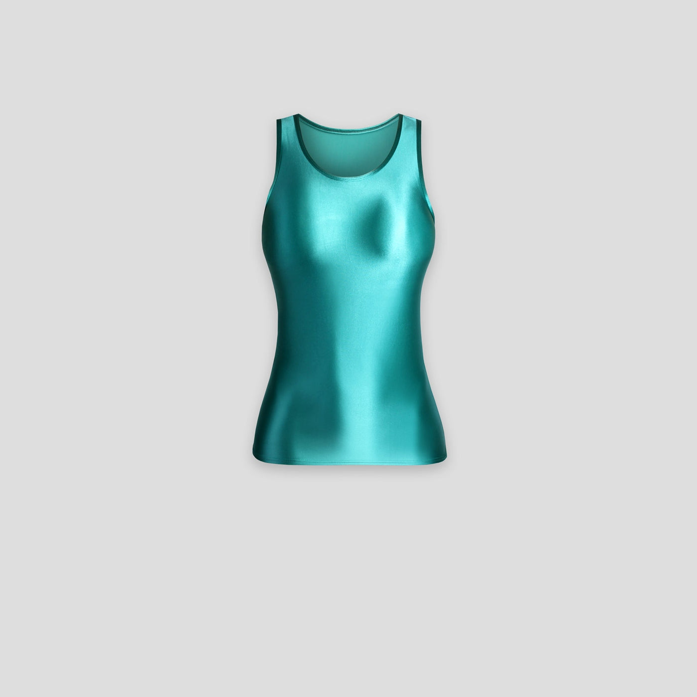 Ultra Shiny Stretch Tank Top - Breathable & Smooth Fit for Dance, Gymnastics, Cosplay - Glossywear Designs