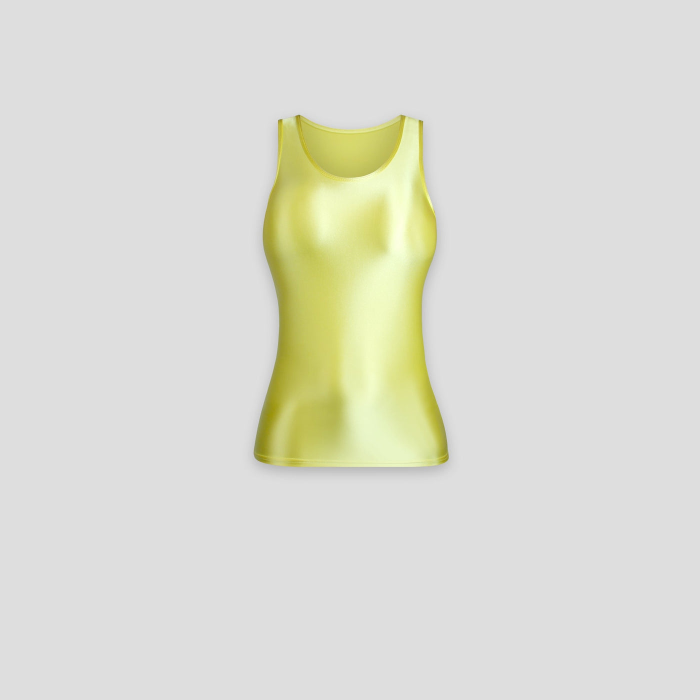 Ultra Shiny Stretch Tank Top - Breathable & Smooth Fit for Dance, Gymnastics, Cosplay - Glossywear Designs