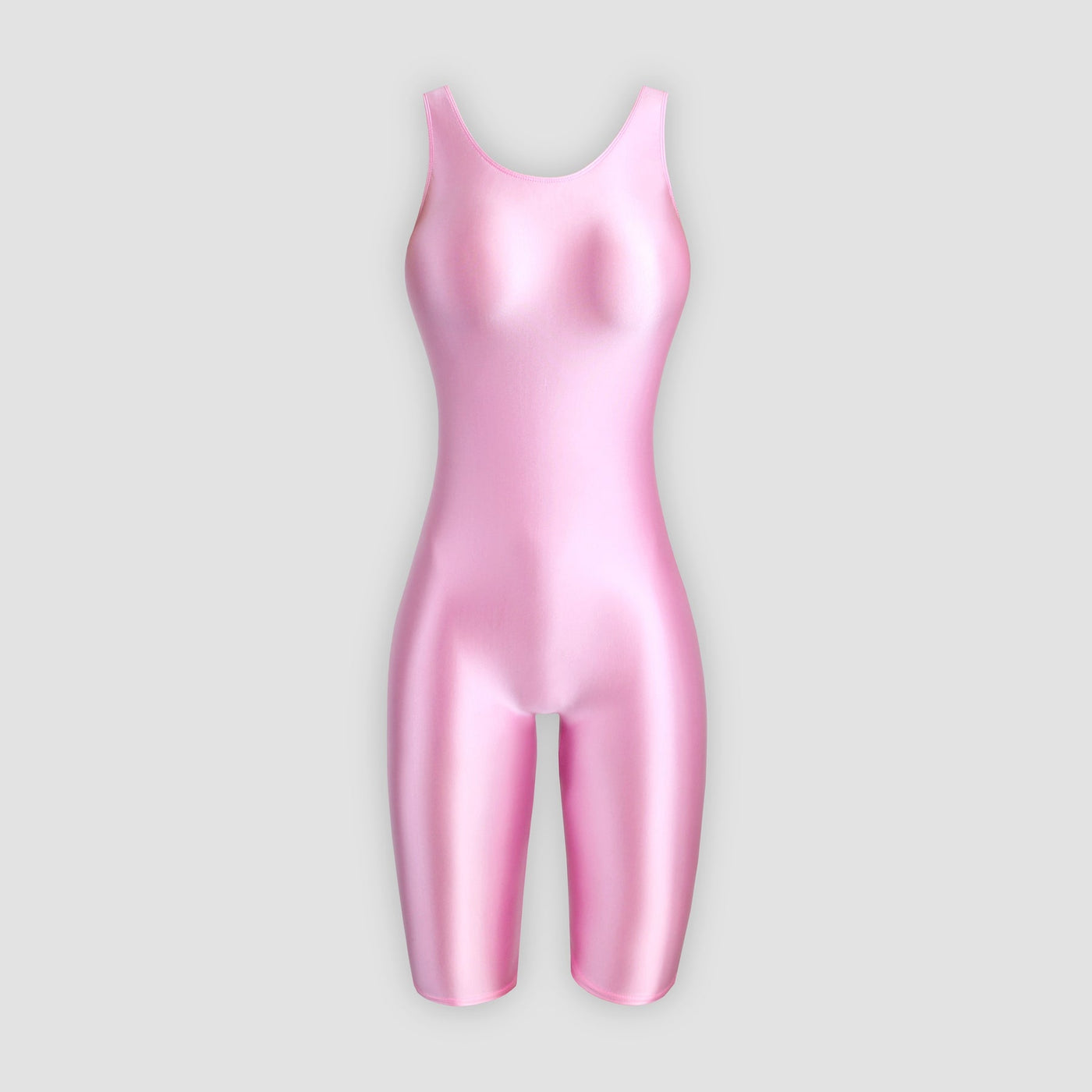 Shiny Unitard Satin Bodysuit Knee Length - 14 Colors Available - Unisex Japanese Shaping Bodysuit - Glossywear Designs