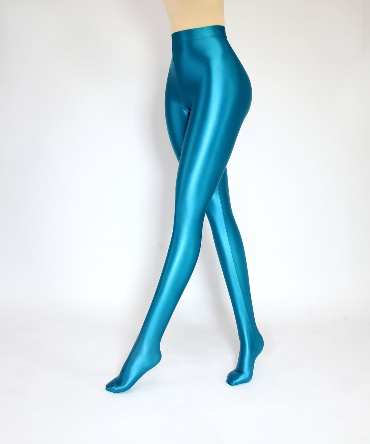 Shiny Spandex Leggings - High - Gloss Stretch Fabric for Gymnastics, Cosplay, and Everyday Glamour - Glossywear Designs