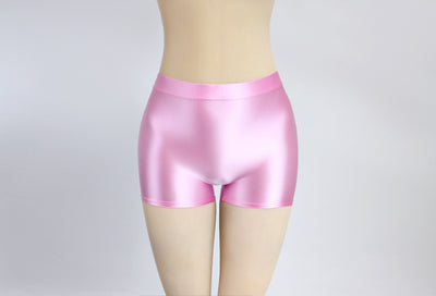 Super Shiny High - Waist Shorts | Stretch Fit & Breathable Comfort - Glossywear Designs