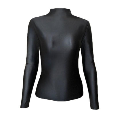 Super Shiny Long - Sleeve Top | Breathable Fit & Stretch Comfort - Glossywear Designs