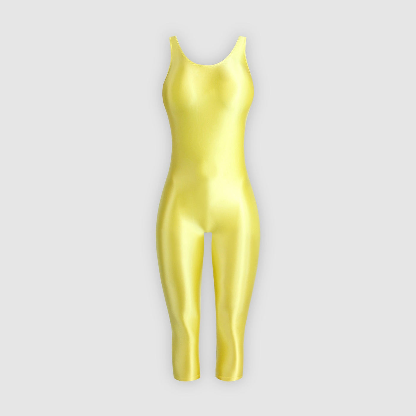 Ultra Shiny Over - the - Knee Stretch Unitard Jumpsuit – Perfect for Gymnastics, Cosplay, & Everyday Glam - Glossywear Designs