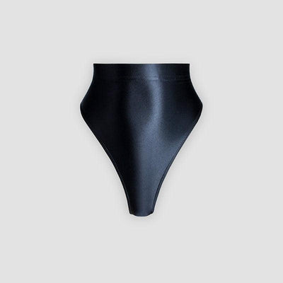 Super Shiny High - Waist Thong | Breathable Fit & All - Day Comfort - Glossywear Designs