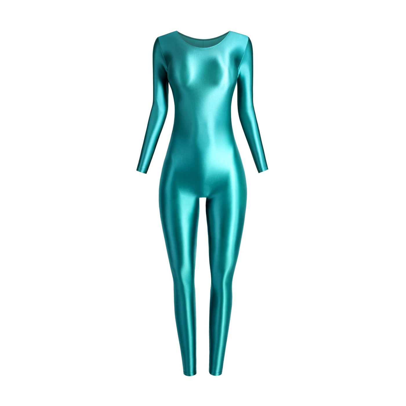 Super Shiny Stretch Unitard Jumpsuit - Full - Body Spandex Romper for Dance, Gymnastics & Cosplay - Glossywear Designs