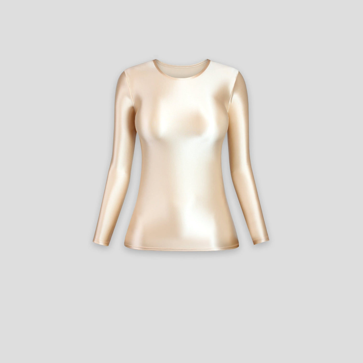 Super Shiny Long - Sleeve Top | Breathable Fit & Stretch Comfort - Glossywear Designs