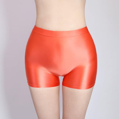 Super Shiny High - Waist Shorts | Stretch Fit & Breathable Comfort - Glossywear Designs