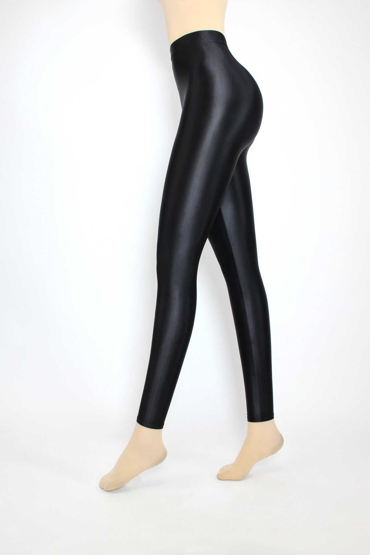 SEXY WOMEN OIL Shiny High Waisted Stretchy Disco Pants Leggings