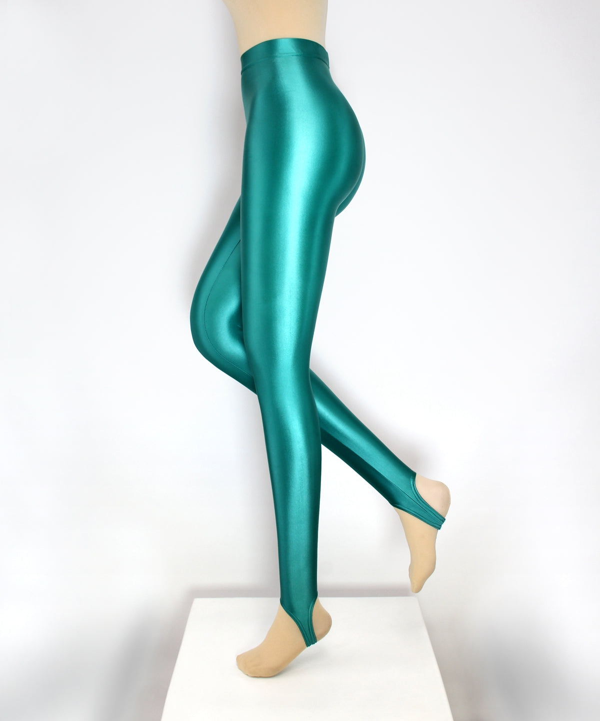 SEXY WOMEN OIL Shiny High Waisted Stretchy Disco Pants Leggings