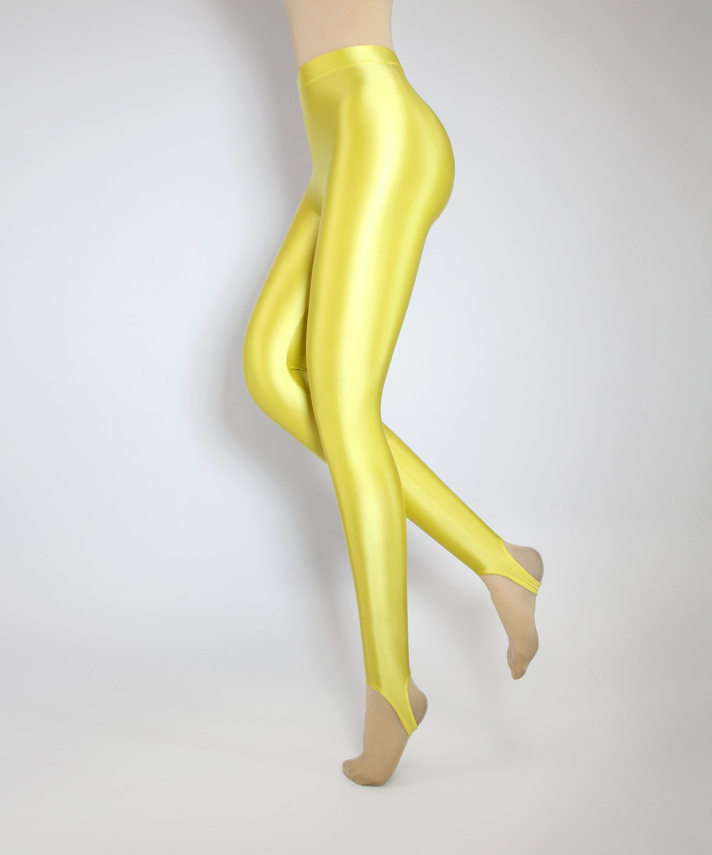 Gold Footless Performance Tights Leggings Style# 1047