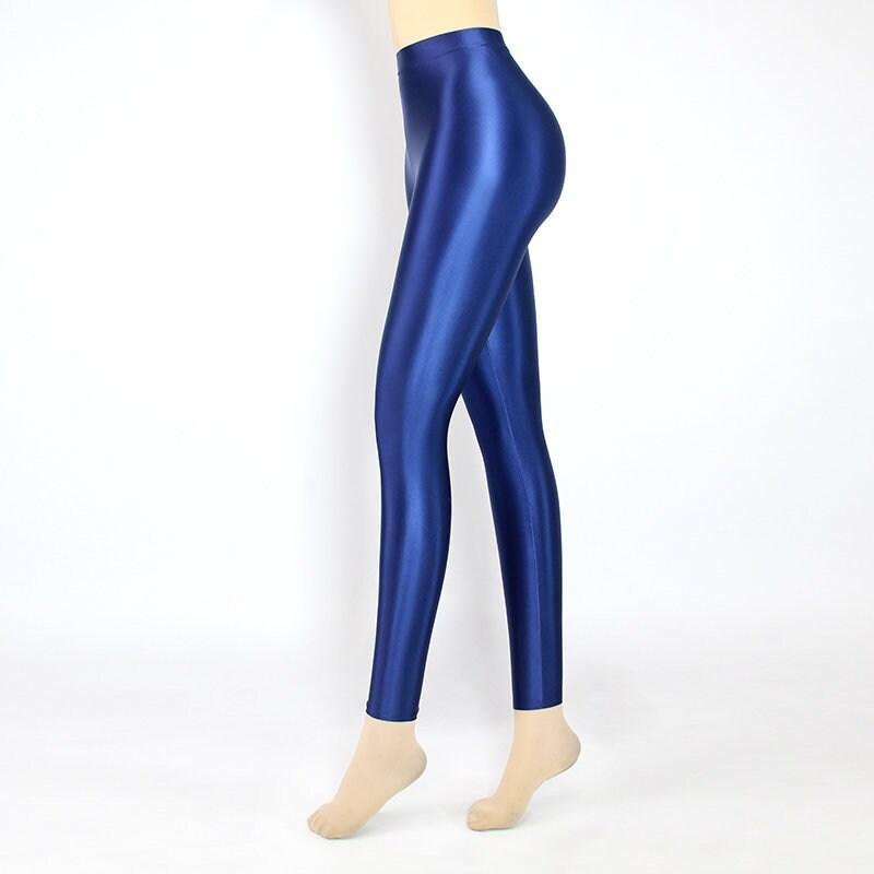 High Waist Shiny Spandex Leggings- Glossywear Designs Spandex